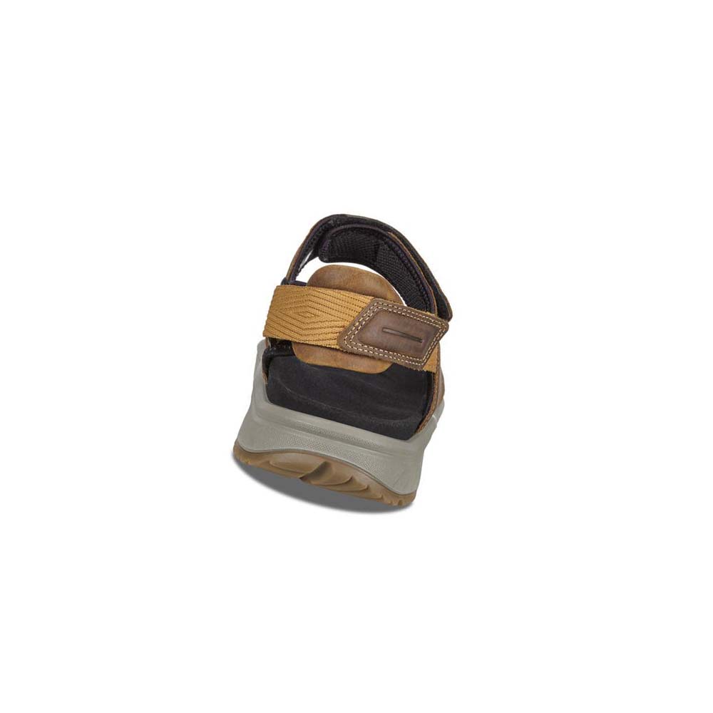 Men's Ecco X-trinsic Flat Sandals Brown | Canada 592LIS